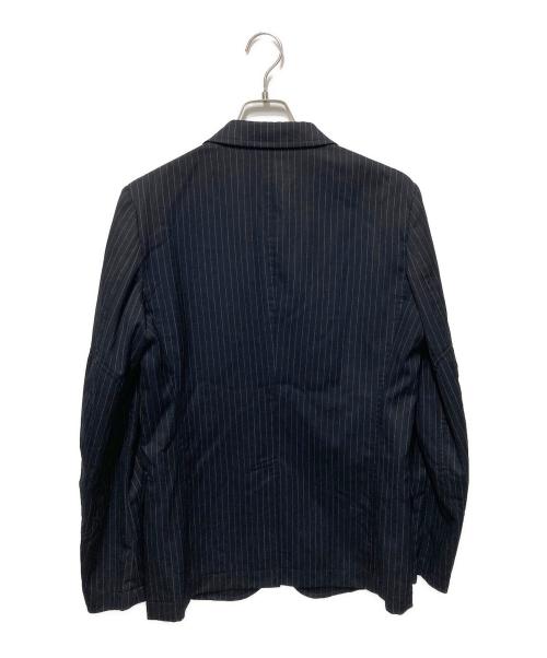 COMME des GARCONS HOMME PLUS（コムデギャルソンオムプリュス）COMME des GARCONS HOMME PLUS (コムデギャルソンオムプリュス) ストライプジャケット ブラック サイズ:Sの古着・服飾アイテム