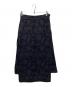 PERMANENTE（ペルマネンテ）の古着「ジャガードスカート」｜ブラック