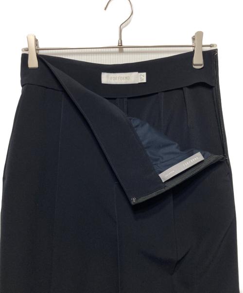 for formo（フォルフォルモ）for formo (フォルフォルモ) 4way Stretch Tuck Pants ブラック サイズ:2の古着・服飾アイテム