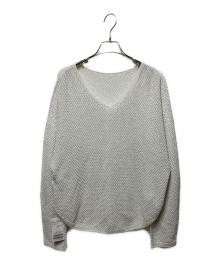 Noble（ノーブル）の古着「ペーパーヤーンカノコ BACK Vプルオーバー」｜ホワイト