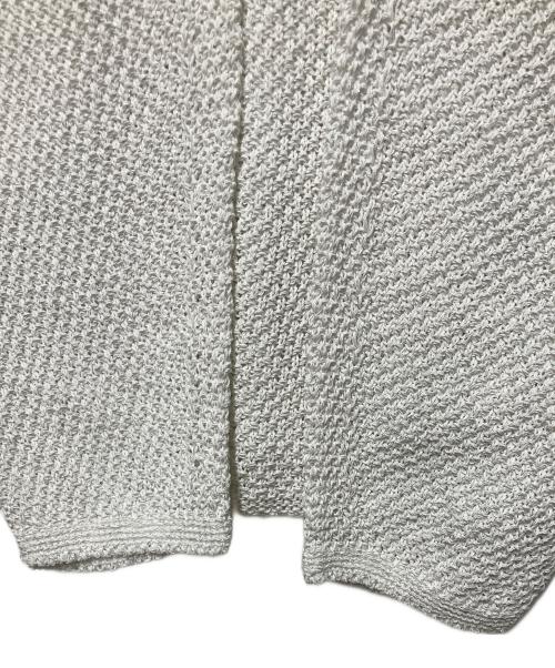 Noble（ノーブル）Noble (ノーブル) ペーパーヤーンカノコ BACK Vプルオーバー ホワイト サイズ:freeの古着・服飾アイテム