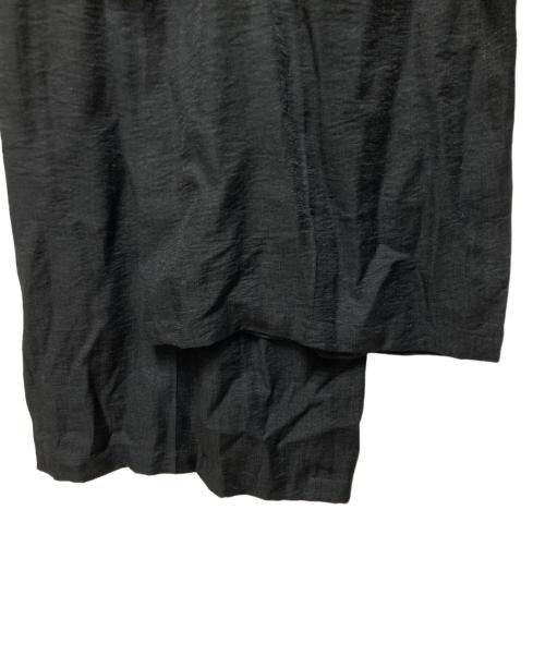 Noble（ノーブル）Noble (ノーブル) 【洗える】ファジーリネンロングサスペンダー2wayパンツ ブラック サイズ:38の古着・服飾アイテム