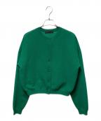 Nobleノーブル）の古着「スポンジシアーニットカーディガン」｜グリーン