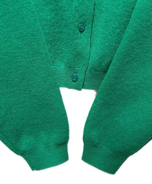 Noble（ノーブル）Noble (ノーブル) スポンジシアーニットカーディガン グリーン サイズ:freeの古着・服飾アイテム