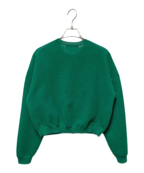 Noble（ノーブル）Noble (ノーブル) スポンジシアーニットカーディガン グリーン サイズ:freeの古着・服飾アイテム