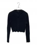 GUCCIグッチ）の古着「プリーツニットカーディガン」｜ブラック