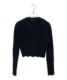 GUCCI（グッチ）の古着「プリーツニットカーディガン」｜ブラック