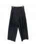 LANVIN COLLECTION（ランバンコレクション）の古着「センタープレスワイドパンツ」｜ブラック