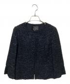 LANVIN COLLECTIONランバンコレクション）の古着「ツイードジャケット」｜ブラック