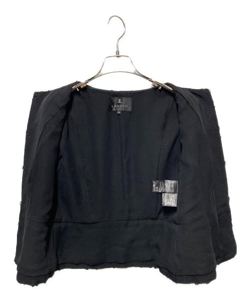 LANVIN COLLECTION（ランバンコレクション）LANVIN COLLECTION (ランバンコレクション) ツイードジャケット ブラック サイズ:36の古着・服飾アイテム