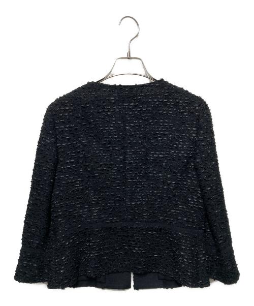 LANVIN COLLECTION（ランバンコレクション）LANVIN COLLECTION (ランバンコレクション) ツイードジャケット ブラック サイズ:36の古着・服飾アイテム