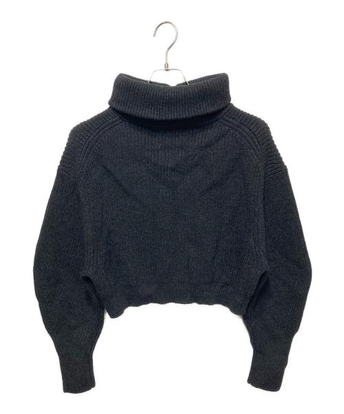 Noble（ノーブル）Noble (ノーブル) 片畦ショートZipカーディガン グレー サイズ:freeの古着・服飾アイテム