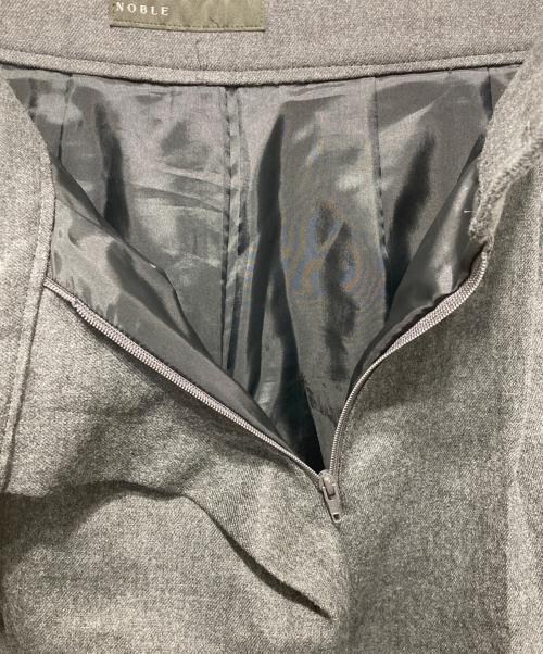 Noble（ノーブル）Noble (ノーブル) フラノアシメタックテーパードパンツ グレー サイズ:36の古着・服飾アイテム