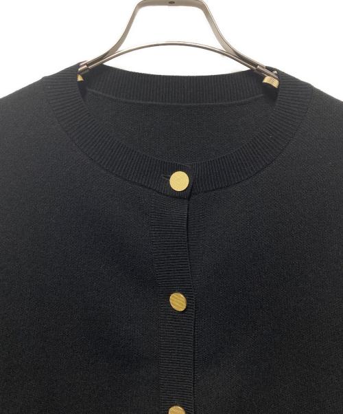 Noble（ノーブル）Noble (ノーブル) ダブル編みショートカーデ ブラック サイズ:freeの古着・服飾アイテム