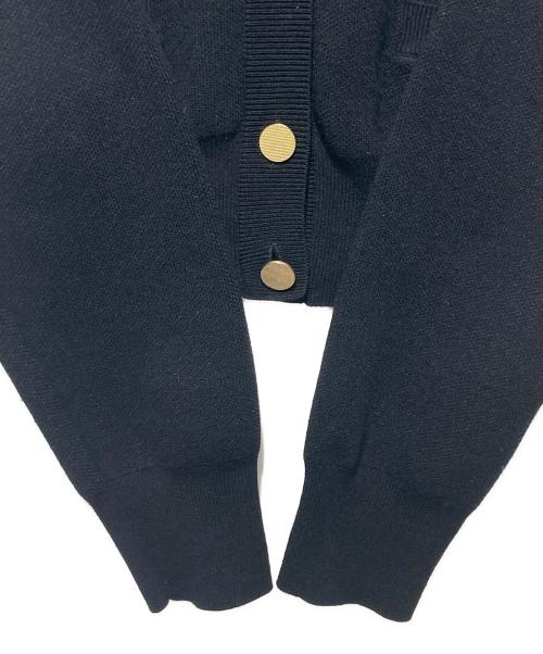 Noble（ノーブル）Noble (ノーブル) ダブル編みショートカーデ ブラック サイズ:freeの古着・服飾アイテム