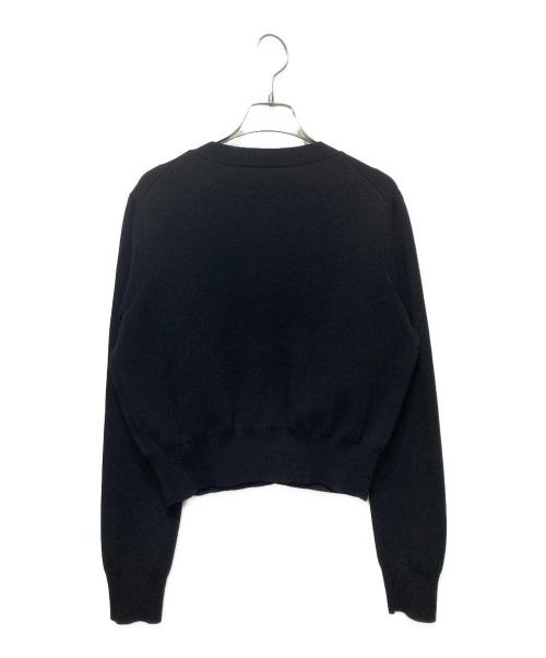 Noble（ノーブル）Noble (ノーブル) ダブル編みショートカーデ ブラック サイズ:freeの古着・服飾アイテム