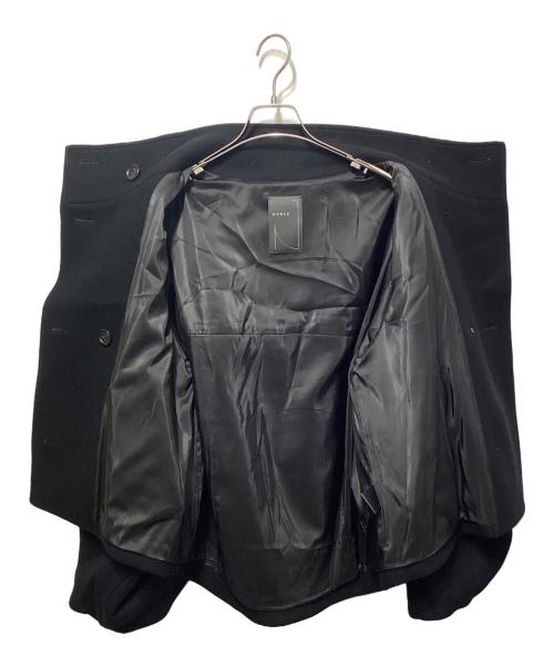 Noble（ノーブル）Noble (ノーブル) メルトンパフスリーブショートコート ブラック サイズ:36の古着・服飾アイテム
