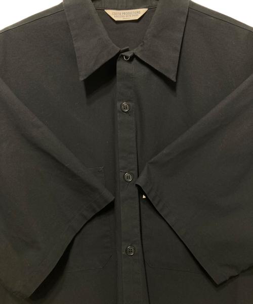 COOTIE PRODUCTIONS（クーティープロダクツ）COOTIE PRODUCTIONS (クーティープロダクツ) T/W Work S/S Shirt ブラック サイズ:Sの古着・服飾アイテム