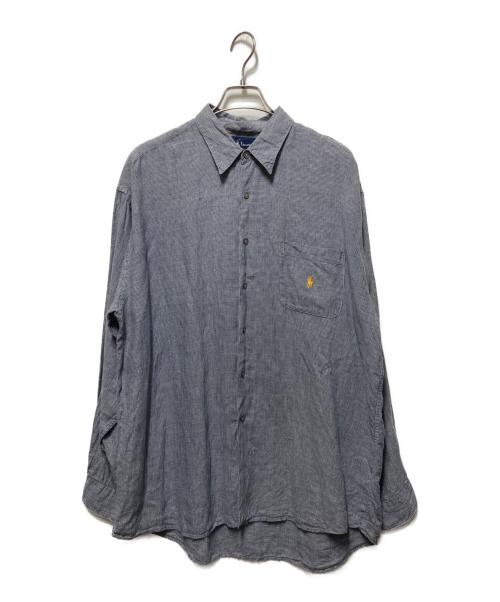RALPH LAUREN（ラルフローレン）RALPH LAUREN (ラルフローレン) コットンシャツ ネイビー サイズ:XLの古着・服飾アイテム