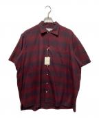 INDIVIDUALIZED SHIRTSインディビジュアライズドシャツ）の古着「オンブレショートスリーブシャツ」｜レッド
