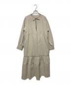 PUBLIC TOKYOパブリックトウキョウ）の古着「カフタンギャザーワンピ」｜ベージュ