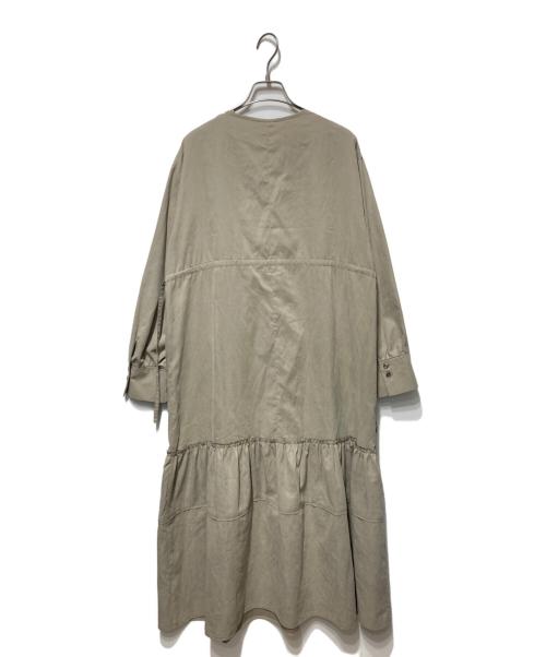 PUBLIC TOKYO（パブリックトウキョウ）PUBLIC TOKYO (パブリックトウキョウ) カフタンギャザーワンピ ベージュ サイズ:FREEの古着・服飾アイテム