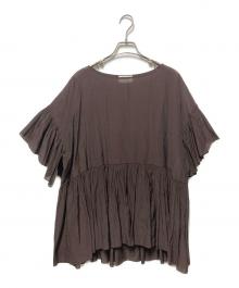 1er Arrondissement（プルミエ アロンディスモン）の古着「ギャザーブラウス」｜ブラウン