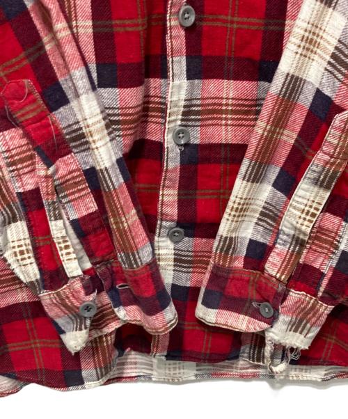 OSH KOSH（オシュコシュ）OSH KOSH (オシュコシュ) 60’S~プリネルチェックシャツ レッド サイズ:不明の古着・服飾アイテム