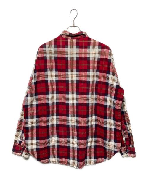 OSH KOSH（オシュコシュ）OSH KOSH (オシュコシュ) 60’S~プリネルチェックシャツ レッド サイズ:不明の古着・服飾アイテム