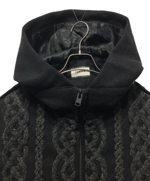 TAAKK（ターク）TAAKK (ターク) ウールカシミヤフーデッドコート ブラック サイズ:2の古着・服飾アイテム