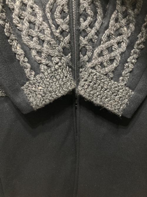 TAAKK（ターク）TAAKK (ターク) ウールカシミヤフーデッドコート ブラック サイズ:2の古着・服飾アイテム