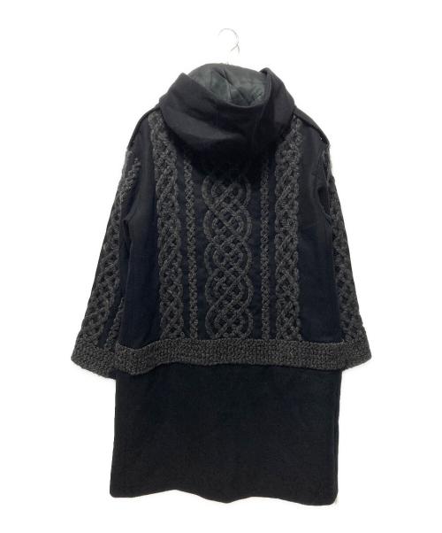 TAAKK（ターク）TAAKK (ターク) ウールカシミヤフーデッドコート ブラック サイズ:2の古着・服飾アイテム