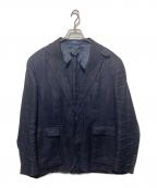 POLO RALPH LAURENポロ・ラルフローレン）の古着「リネングレンチェックジャケット」｜ネイビー