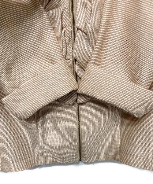 LANVIN COLLECTION（ランバンコレクション）LANVIN COLLECTION (ランバンコレクション) フリルツイードジャケット ベージュ サイズ:36の古着・服飾アイテム