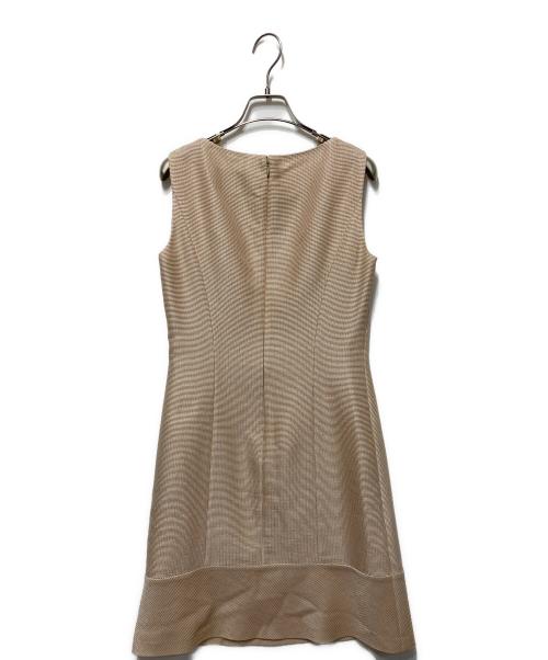 LANVIN COLLECTION（ランバンコレクション）LANVIN COLLECTION (ランバンコレクション) ノースリーブワンピース ベージュ サイズ:38の古着・服飾アイテム