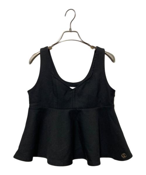 CAPRICIEUX LE'MAGE（カプリシューレマージュ）CAPRICIEUX LE'MAGE (カプリシューレマージュ) ペプラムトップス ブラック サイズ:Freeの古着・服飾アイテム