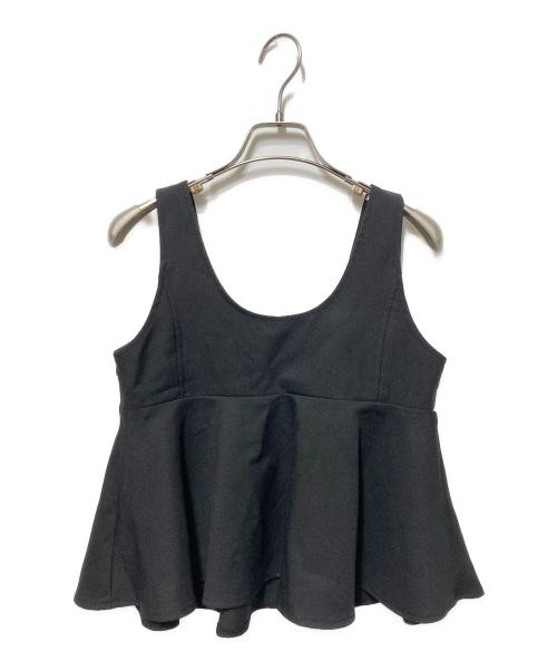 CAPRICIEUX LE'MAGE（カプリシューレマージュ）CAPRICIEUX LE'MAGE (カプリシューレマージュ) ペプラムトップス ブラック サイズ:Freeの古着・服飾アイテム