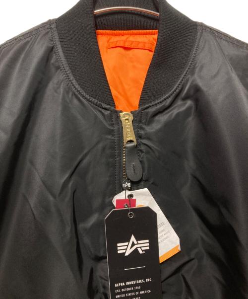 ALPHA（アルファ）ALPHA (アルファ) MA-1フライトジャケット ブラック サイズ:XLの古着・服飾アイテム