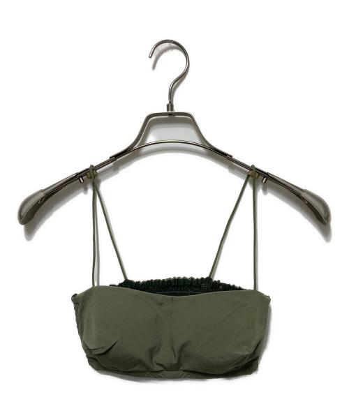 COCODEAL（ココディール）COCODEAL (ココディール) ブラトップ×バックオープンナイロンワンピース カーキ サイズ:2の古着・服飾アイテム