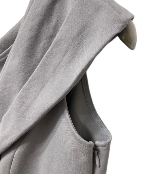 HER LIP TO（ハーリップトゥ）HER LIP TO (ハーリップトゥ) Lily Shawl Peplum Top グレー サイズ:Mの古着・服飾アイテム