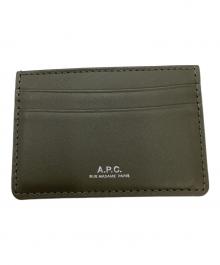 A.P.C.（アーペーセー）の古着「カードケース」｜ダークカーキ