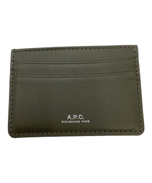 A.P.C.（アーペーセー）A.P.C. (アーペーセー) カードケース ダークカーキの古着・服飾アイテム