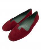 HERMESエルメス）の古着「ジョイ スウェードパンプス」｜レッド