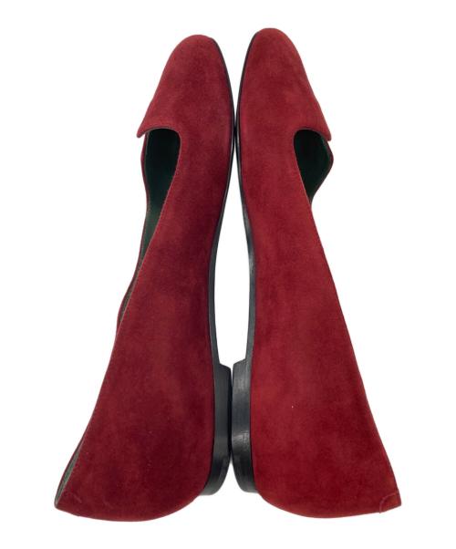HERMES（エルメス）HERMES (エルメス) ジョイ スウェードパンプス レッド サイズ:37 1/2の古着・服飾アイテム