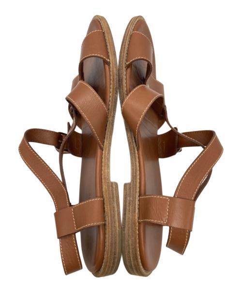 HERMES（エルメス）HERMES (エルメス) グラディエーターサンダル ブラウン サイズ:41 1/2の古着・服飾アイテム