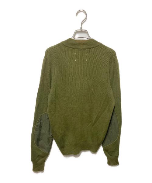 Maison Martin Margiela（メゾンマルタンマルジェラ）Maison Martin Margiela (メゾンマルタンマルジェラ) ヘンリーネックニット カーキ サイズ:Sの古着・服飾アイテム