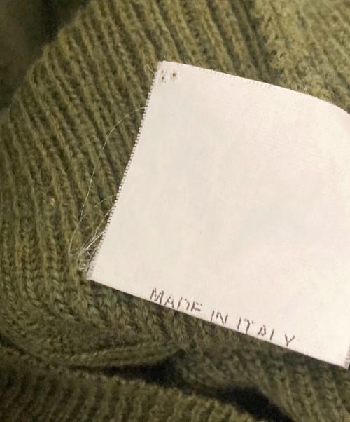 Maison Martin Margiela（メゾンマルタンマルジェラ）Maison Martin Margiela (メゾンマルタンマルジェラ) ヘンリーネックニット カーキ サイズ:Sの古着・服飾アイテム