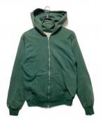 Kmartケーマート）の古着「裏サーマルジップパーカー」｜グリーン