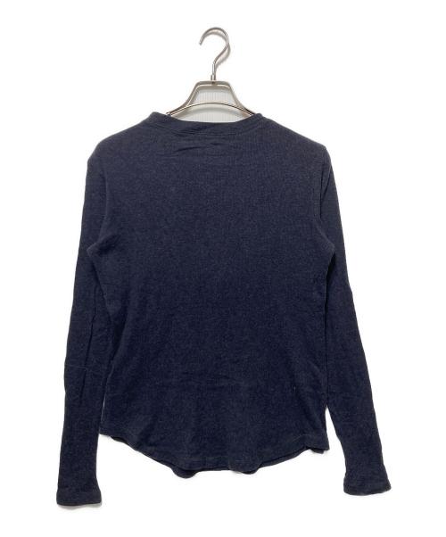 RAF SIMONS（ラフシモンズ）RAF SIMONS (ラフシモンズ) ヘンリーネックカットソー ネイビー サイズ:48の古着・服飾アイテム