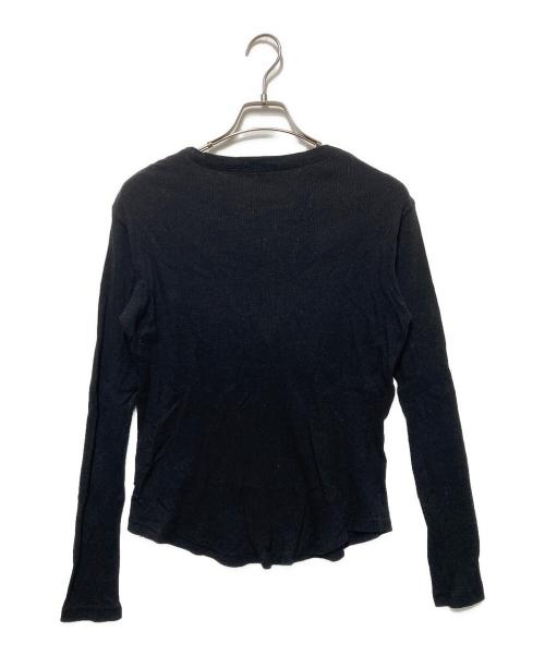 RAF SIMONS（ラフシモンズ）RAF SIMONS (ラフシモンズ) ヘンリーネックカットソー ブラック サイズ:SIZE 46の古着・服飾アイテム